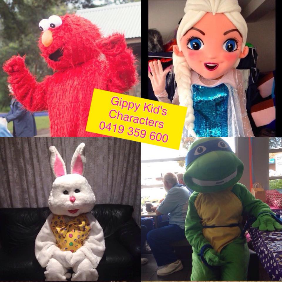 Gippy Kid's Characters and Mascot Hire